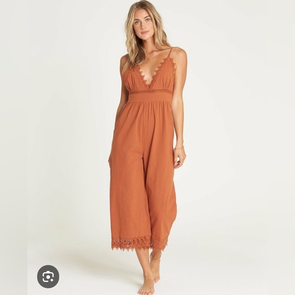 Billabong Lace and Lies Women’s Spice One Piece Jumpsuit H-8